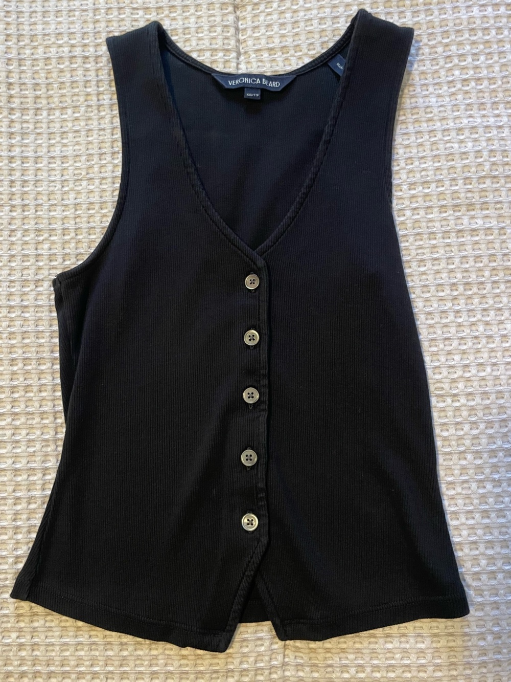 Veronica Beard Black Hoorne Tank